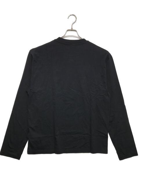 JIL SANDER+（ジルサンダープラス）JIL SANDER+ (ジルサンダープラス) ロゴパッチ ロングスリーブカットソー ブラック サイズ:Lの古着・服飾アイテム