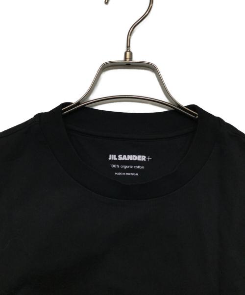 JIL SANDER+（ジルサンダープラス）JIL SANDER+ (ジルサンダープラス) ロゴパッチ ロングスリーブカットソー ブラック サイズ:Lの古着・服飾アイテム