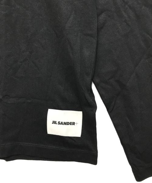 JIL SANDER+（ジルサンダープラス）JIL SANDER+ (ジルサンダープラス) ロゴパッチ ロングスリーブカットソー ブラック サイズ:Lの古着・服飾アイテム