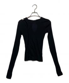 HELMUT LANG（ヘルムートラング）の古着「デザインカットソー」｜ブラック