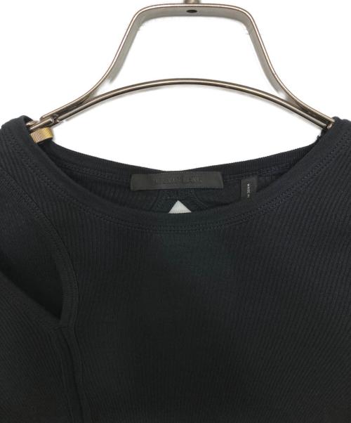 HELMUT LANG（ヘルムートラング）HELMUT LANG (ヘルムートラング) デザインカットソー ブラック サイズ:XSの古着・服飾アイテム