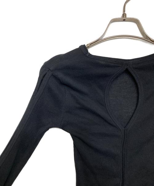 HELMUT LANG（ヘルムートラング）HELMUT LANG (ヘルムートラング) デザインカットソー ブラック サイズ:XSの古着・服飾アイテム