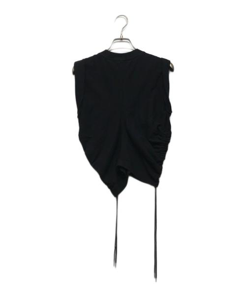 ALEXANDER WANG（アレキサンダー・ワン）ALEXANDER WANG (アレキサンダー・ワン) シャーリングノースリーブカットソー ブラック サイズ:Sの古着・服飾アイテム