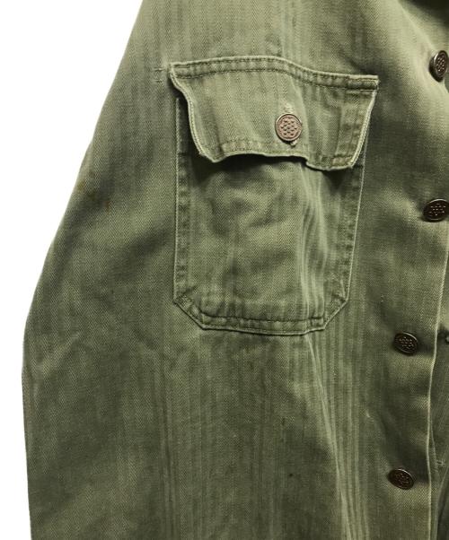 USED（ユーズド）USED (ユーズド) M-43 HBT ヘリンボーンツイルジャケット オリーブ サイズ:実寸参照の古着・服飾アイテム
