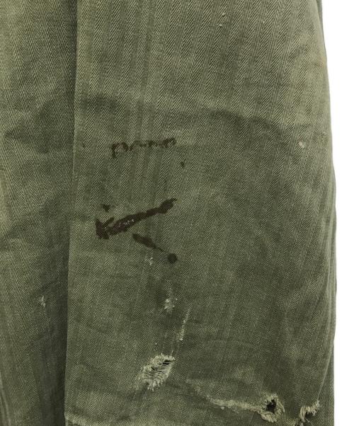 USED（ユーズド）USED (ユーズド) M-43 HBT ヘリンボーンツイルジャケット オリーブ サイズ:実寸参照の古着・服飾アイテム