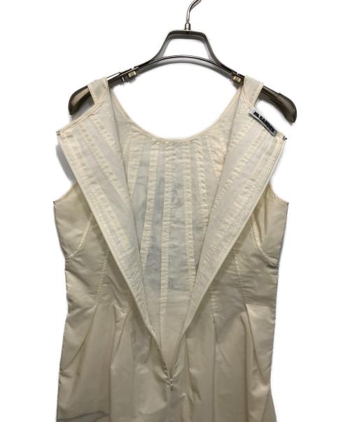 JIL SANDER（ジルサンダー）JIL SANDER (ジルサンダー) ノースリーブワンピース ホワイト サイズ:36の古着・服飾アイテム