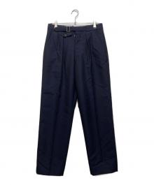 Maison Margiela（メゾンマルジェラ）の古着「モヘヤ混ウール センタープレスパンツ」｜ネイビー