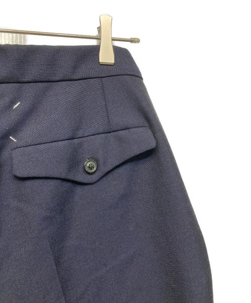 Maison Margiela（メゾンマルジェラ）Maison Margiela (メゾンマルジェラ) モヘヤ混ウール センタープレスパンツ ネイビー サイズ:46の古着・服飾アイテム