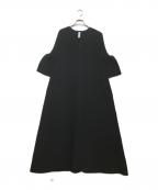 CFCLシーエフシーエル）の古着「POTTERY SHORT BELL SLEEVE FLARE DRESS」｜ブラック