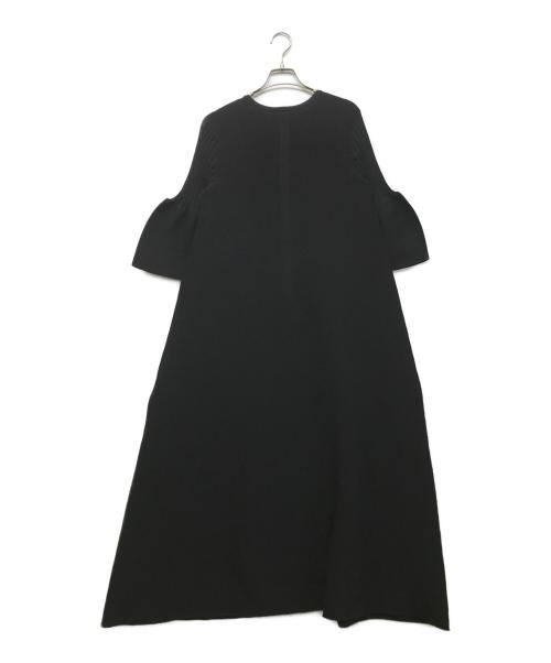 CFCL（シーエフシーエル）CFCL (シーエフシーエル) POTTERY SHORT BELL SLEEVE FLARE DRESS ブラック サイズ:１の古着・服飾アイテム