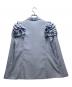HANAE MORI (ハナエモリ) CELFORD (セルフォード) フリルショルダーブラウス ブルー サイズ:38：7000円