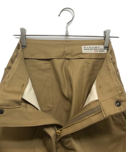 BONCOURA（ボンクラ）BONCOURA (ボンクラ) Pegtop Pants English Twill ブラウン サイズ:W28の古着・服飾アイテム