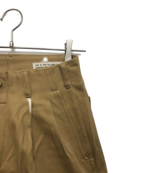 BONCOURA（ボンクラ）BONCOURA (ボンクラ) Pegtop Pants English Twill ブラウン サイズ:W28の古着・服飾アイテム