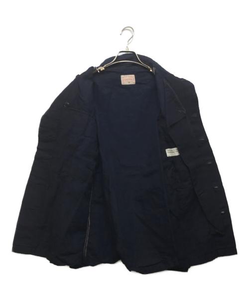 BONCOURA（ボンクラ）BONCOURA (ボンクラ) B-43 コットンリネン ボタンシャツ/ ネイビー サイズ:38の古着・服飾アイテム