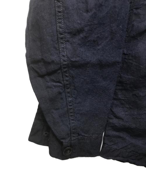 BONCOURA（ボンクラ）BONCOURA (ボンクラ) B-43 コットンリネン ボタンシャツ/ ネイビー サイズ:38の古着・服飾アイテム