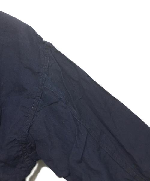 BONCOURA（ボンクラ）BONCOURA (ボンクラ) B-43 コットンリネン ボタンシャツ/ ネイビー サイズ:38の古着・服飾アイテム