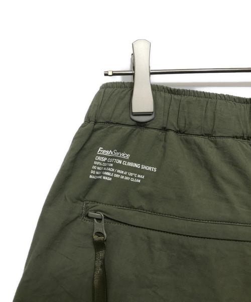 FreshService（フレッシュサービス）FreshService (フレッシュサービス) CRISP COTTON CLIMBING SHORTS カーキ サイズ:Lの古着・服飾アイテム