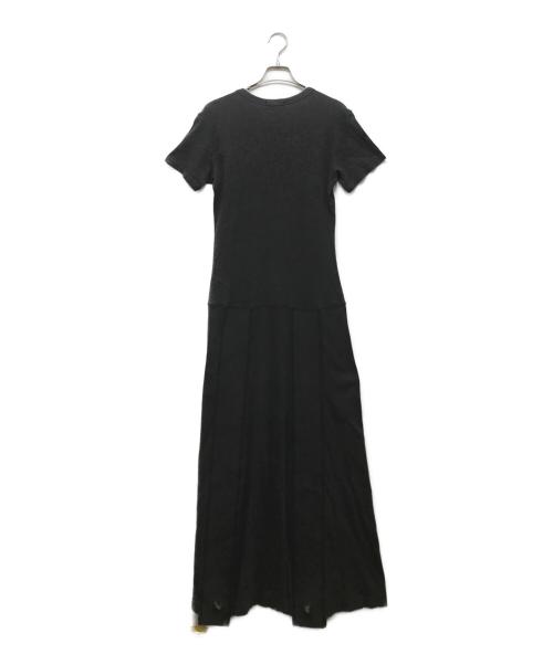 ISSEY MIYAKE（イッセイミヤケ）ISSEY MIYAKE (イッセイミヤケ) 半袖パネルラインワンピース グレー サイズ:Lの古着・服飾アイテム