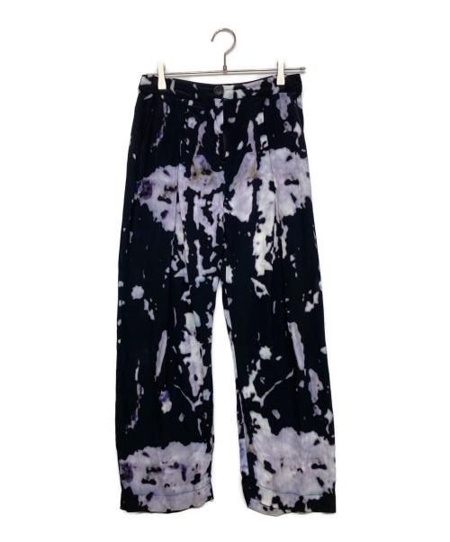 Vivienne Westwood ANGLOMANIA（ヴィヴィアンウエストウッドアングロマニア）Vivienne Westwood ANGLOMANIA (ヴィヴィアンウエストウッドアングロマニア) レーヨンプリントパンツ ブラック サイズ:38の古着・服飾アイテム