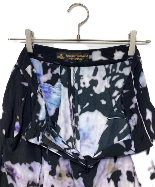 Vivienne Westwood ANGLOMANIA（ヴィヴィアンウエストウッドアングロマニア）Vivienne Westwood ANGLOMANIA (ヴィヴィアンウエストウッドアングロマニア) レーヨンプリントパンツ ブラック サイズ:38の古着・服飾アイテム