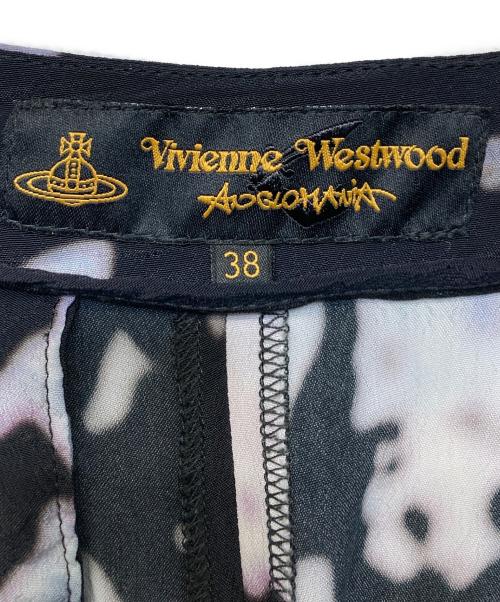 Vivienne Westwood ANGLOMANIA（ヴィヴィアンウエストウッドアングロマニア）Vivienne Westwood ANGLOMANIA (ヴィヴィアンウエストウッドアングロマニア) レーヨンプリントパンツ ブラック サイズ:38の古着・服飾アイテム
