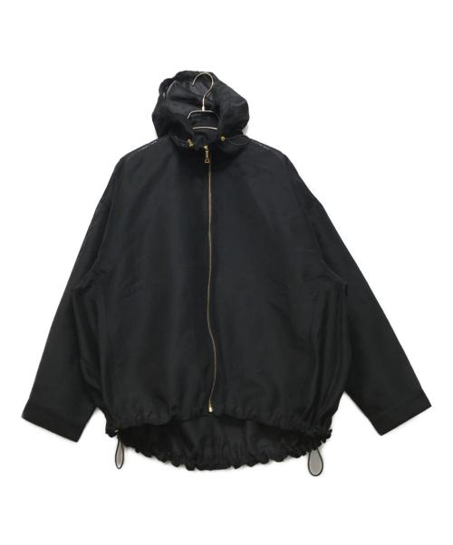 Noble（ノーブル）Noble (ノーブル) ミルキーシアーボリュームブルゾン ブラック サイズ:38の古着・服飾アイテム