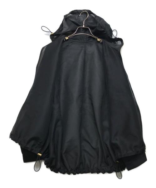 Noble（ノーブル）Noble (ノーブル) ミルキーシアーボリュームブルゾン ブラック サイズ:38の古着・服飾アイテム