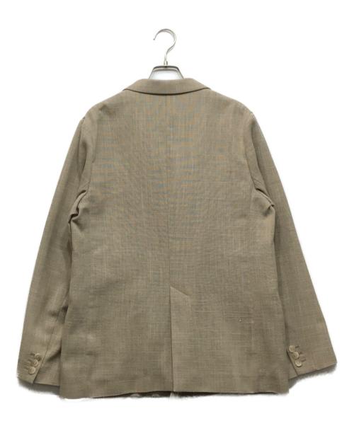 Noble（ノーブル）Noble (ノーブル) ドンゴロスダブルジャケット ブラウン×イエロー サイズ:38の古着・服飾アイテム
