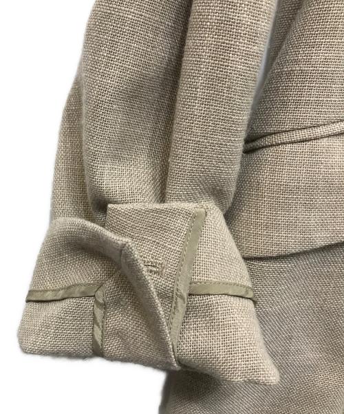 Noble（ノーブル）Noble (ノーブル) ドンゴロスダブルジャケット ブラウン×イエロー サイズ:38の古着・服飾アイテム