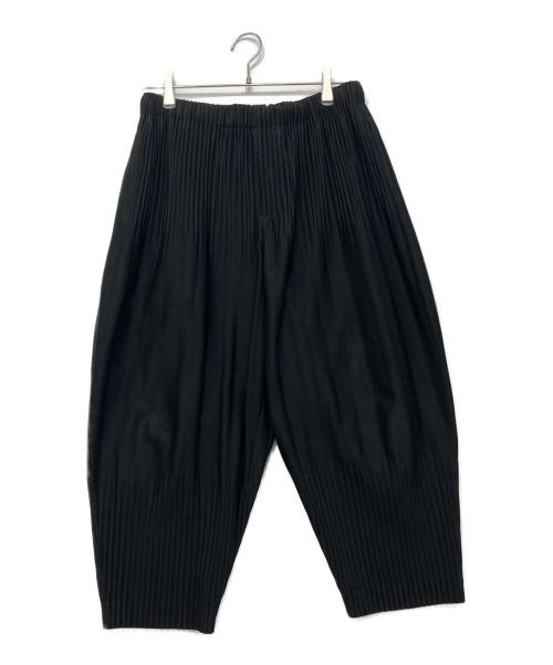 HOMME PLISSE ISSEY MIYAKE（オム プリッセ イッセイ ミヤケ）HOMME PLISSE ISSEY MIYAKE (オム プリッセ イッセイ ミヤケ) 消しプリーツパンツ ブラック サイズ:2の古着・服飾アイテム