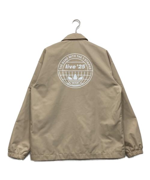 adidas（アディダス）adidas (アディダス) oasis (オアシス) ツアーコーチジャケット ベージュ サイズ:Sの古着・服飾アイテム