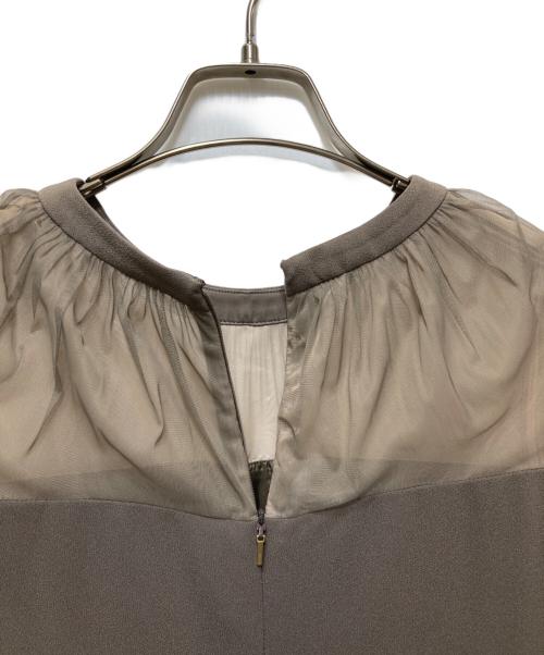 EPOCA（エポカ）EPOCA (エポカ) バックサテンジョーゼット ドレス ブラウン サイズ:38の古着・服飾アイテム