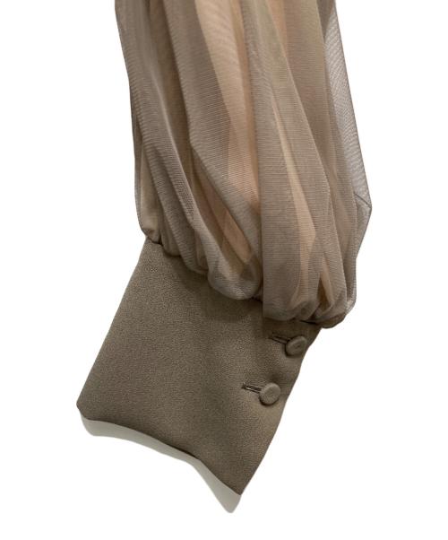 EPOCA（エポカ）EPOCA (エポカ) バックサテンジョーゼット ドレス ブラウン サイズ:38の古着・服飾アイテム
