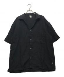 OVY（オヴィー）の古着「Hemp Short Sleeve Open Collar Shirt」｜ブラック