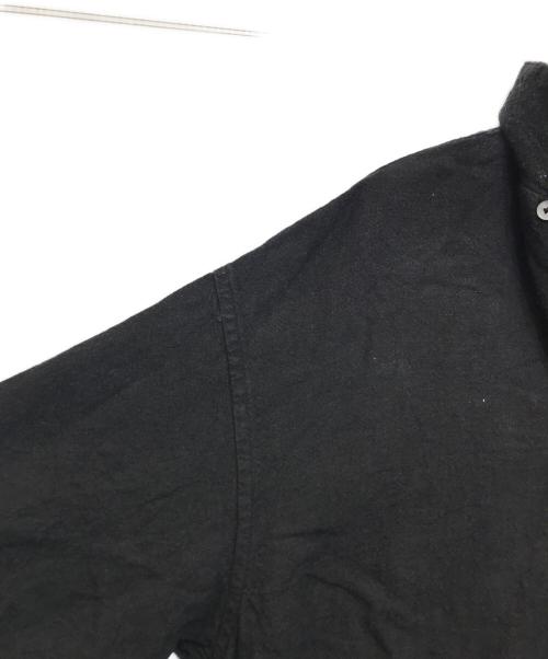 OVY（オヴィー）OVY (オヴィー) Hemp Short Sleeve Open Collar Shirt ブラック サイズ:Lの古着・服飾アイテム