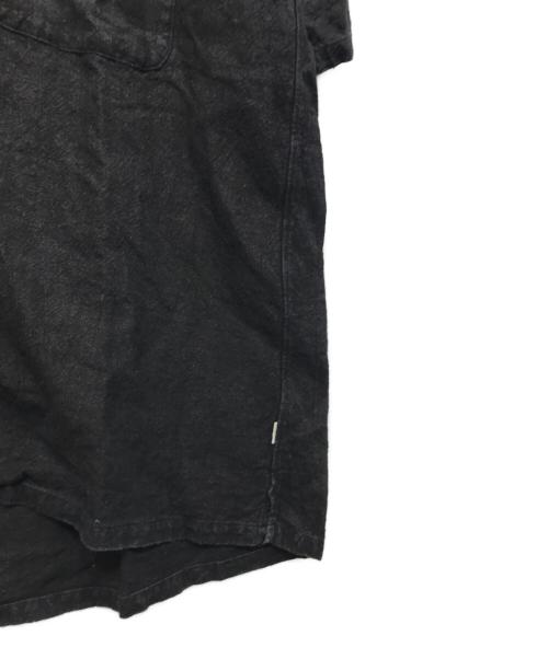 OVY（オヴィー）OVY (オヴィー) Hemp Short Sleeve Open Collar Shirt ブラック サイズ:Lの古着・服飾アイテム