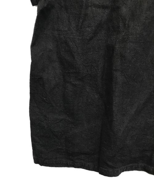 OVY（オヴィー）OVY (オヴィー) Hemp Short Sleeve Open Collar Shirt ブラック サイズ:Lの古着・服飾アイテム
