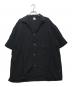 OVY（オヴィー）の古着「Hemp Short Sleeve Open Collar Shirt」｜ブラック