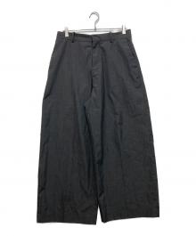 Acne studios（アクネ ストゥディオズ）の古着「ストライプテーパードスラックス」｜グレー