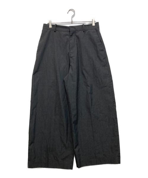 Acne studios（アクネ ストゥディオズ）Acne studios (アクネ ストゥディオズ) ストライプテーパードスラックス グレー サイズ:46の古着・服飾アイテム