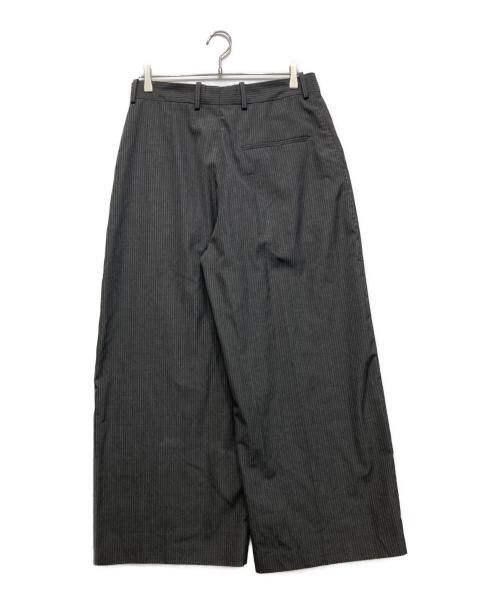 Acne studios（アクネ ストゥディオズ）Acne studios (アクネ ストゥディオズ) ストライプテーパードスラックス グレー サイズ:46の古着・服飾アイテム