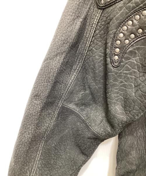 SUPREME（シュプリーム）SUPREME (シュプリーム) 21AW pebbled leather varsity jacket（ペブルド レザーバーシティジャケット） ブラック サイズ:Lの古着・服飾アイテム