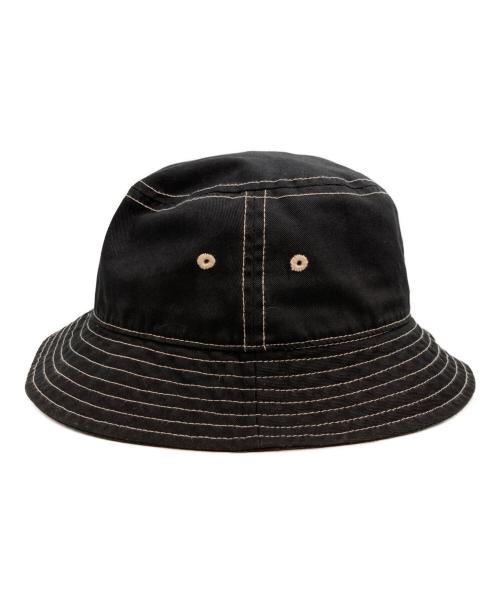 stussy（ステューシー）stussy (ステューシー) OUR LEGACY (アワーレガシー) バケットハット ブラックの古着・服飾アイテム
