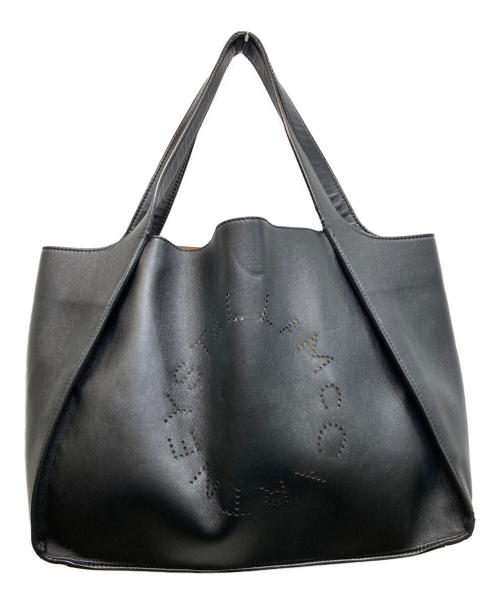 STELLA McCARTNEY（ステラマッカートニー）STELLA McCARTNEY (ステラマッカートニー) ロゴトートバッグ ブラックの古着・服飾アイテム