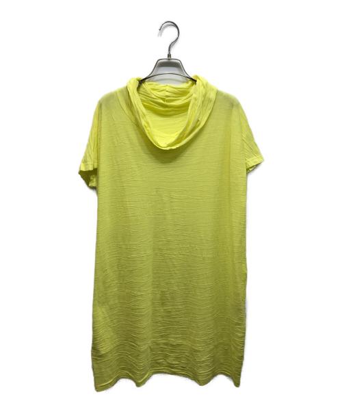 HaaT（ハート）Haat (ハート) シワ加工半袖ワンピース イエロー サイズ:2の古着・服飾アイテム