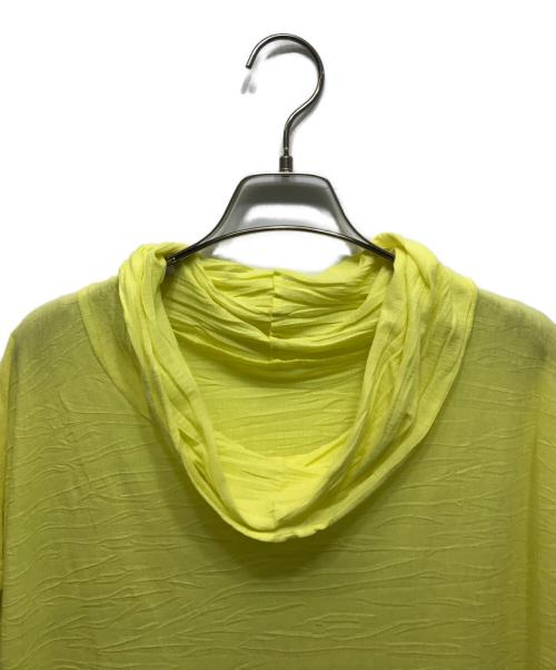 HaaT（ハート）Haat (ハート) シワ加工半袖ワンピース イエロー サイズ:2の古着・服飾アイテム