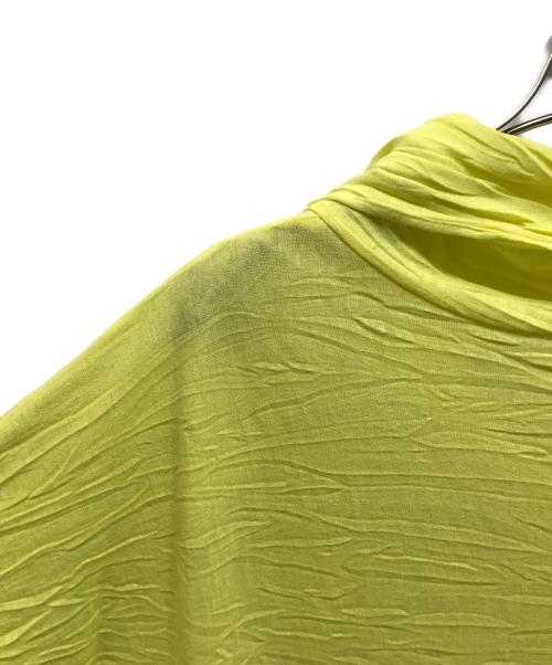 HaaT（ハート）Haat (ハート) シワ加工半袖ワンピース イエロー サイズ:2の古着・服飾アイテム
