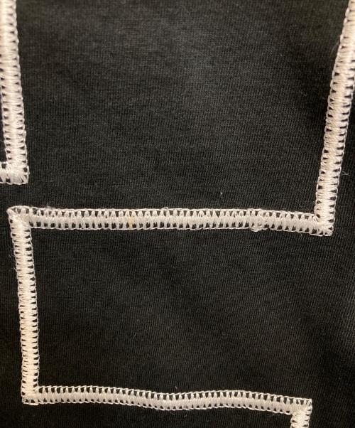 FENDI（フェンディ）FENDI (フェンディ) ビッグ刺繍ロゴＴシャツ ブラック サイズ:40の古着・服飾アイテム