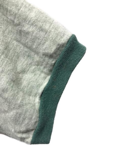 Champion（チャンピオン）Champion (チャンピオン) 染み込みリンガーTシャツ グリーン サイズ:Mの古着・服飾アイテム