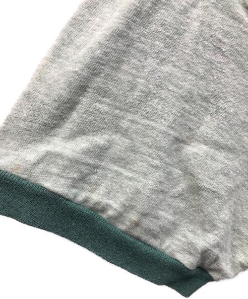 Champion（チャンピオン）Champion (チャンピオン) 染み込みリンガーTシャツ グリーン サイズ:Mの古着・服飾アイテム